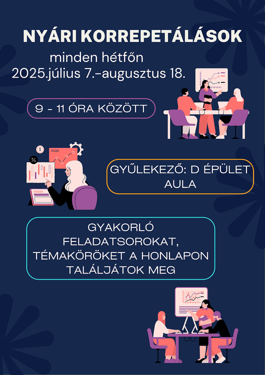 Nyári korrepetálások